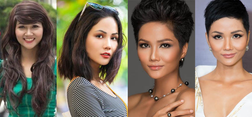 Từ mái tóc dài đến ngắn cũn, Hoa hậu H'Hen Niê để tóc nào xinh nhất?