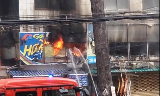 Hiện trường vụ cháy.