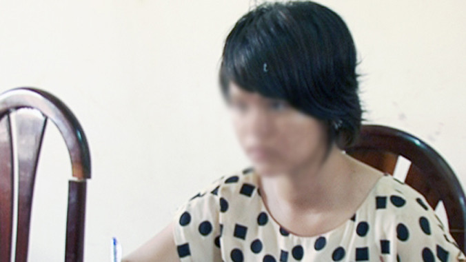 Huyền tại cơ quan điều tra. Ảnh: VnExpress.