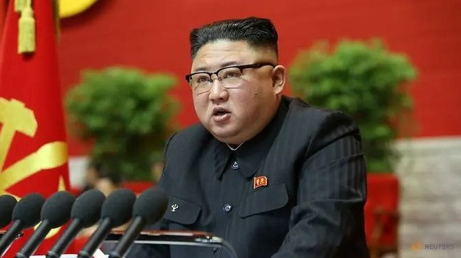 Ông Kim Jong Un khai mạc đại hội của đảng. (Ảnh: Reuters)