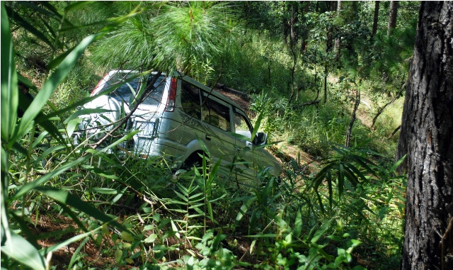 Hiện trường vụ tai nạn.