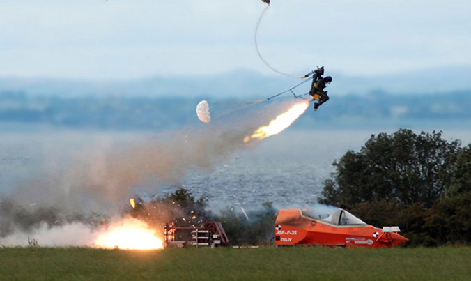 Thử nghiệm ghế phóng của tiêm kích F-35. Ảnh: Martin-Baker.