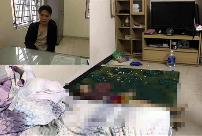 Châu Việt Cường và hiện trường vụ án.