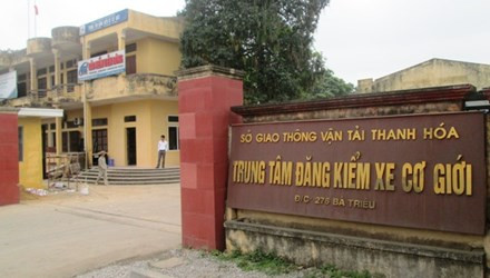 Kỷ luật lãnh đạo của Trung tâm đăng kiểm xe cơ giới Thanh Hóa