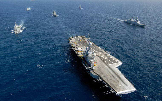 Tàu sân bay Charles de Gaulle. (Ảnh: AP)