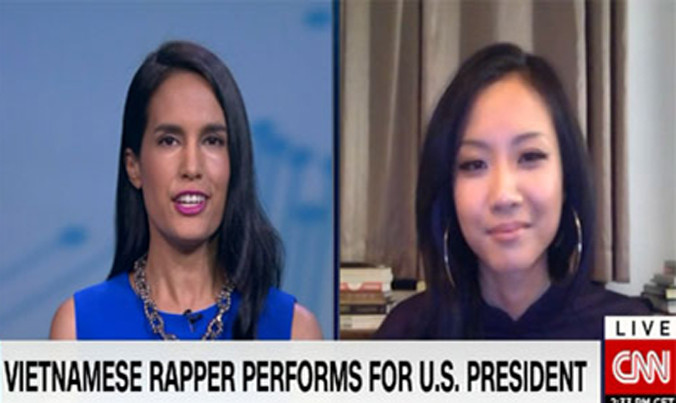 Suboi trong cuộc phỏng vấn với CNN tối 25/5.