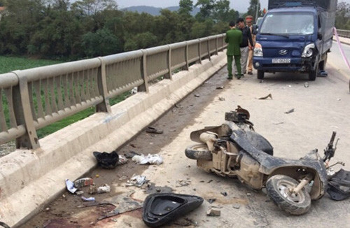 Hiện trường vụ tai nạn. Ảnh: Facebook.