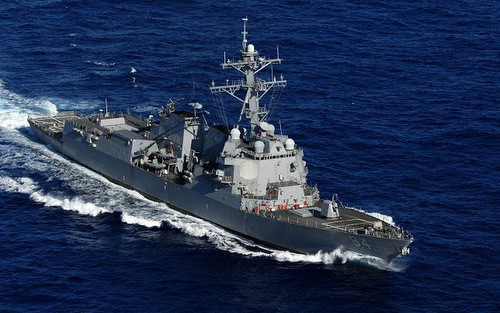 Tàu khu trục Mỹ tại Trung Đông. Ảnh: Hải quân Mỹ.