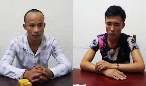 Nghi can Xin và Hà. Ảnh: Cơ quan điều tra Nghệ An.