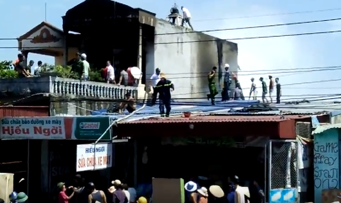 Hiện trường vụ cháy.