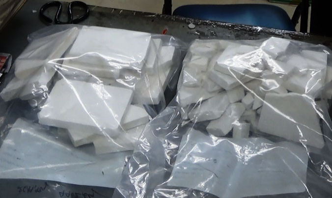 Số heroin bị thu giữ.