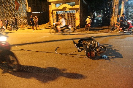 Hiện trường vụ tai nạn 