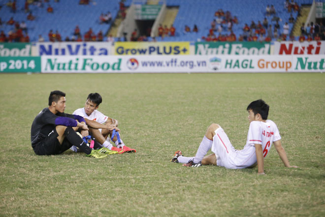 Nỗi buồn U19 Việt Nam. Ảnh: Như Ý