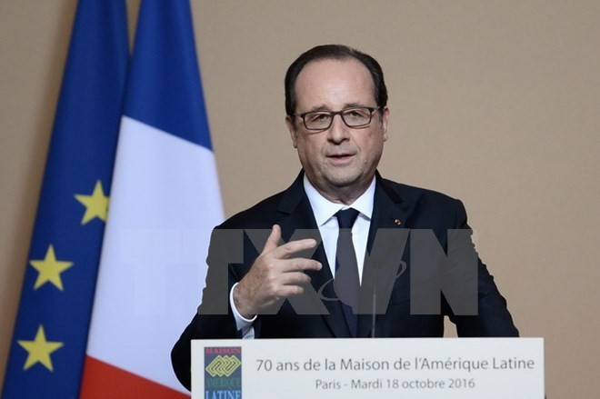 Tổng thống Pháp Francois Hollande. (Nguồn: AFP/TTXVN) 