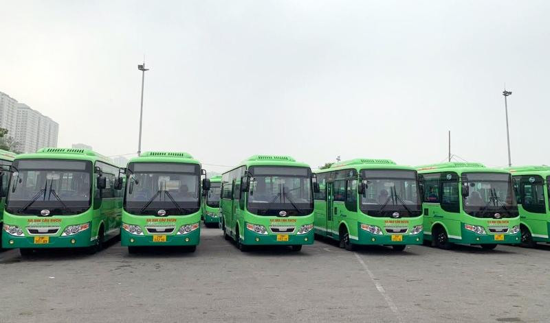 Xe buýt vận hành trên 3 tuyến mở mới từ 1/4 là xe đời mới.