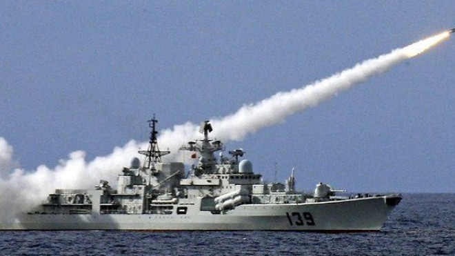  Tàu chiến Trung Quốc trong một cuộc tập trận