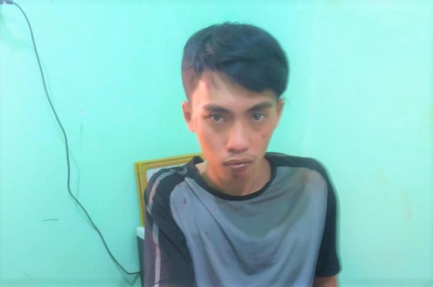 Đối tượng Minh, tại cơ quan công an