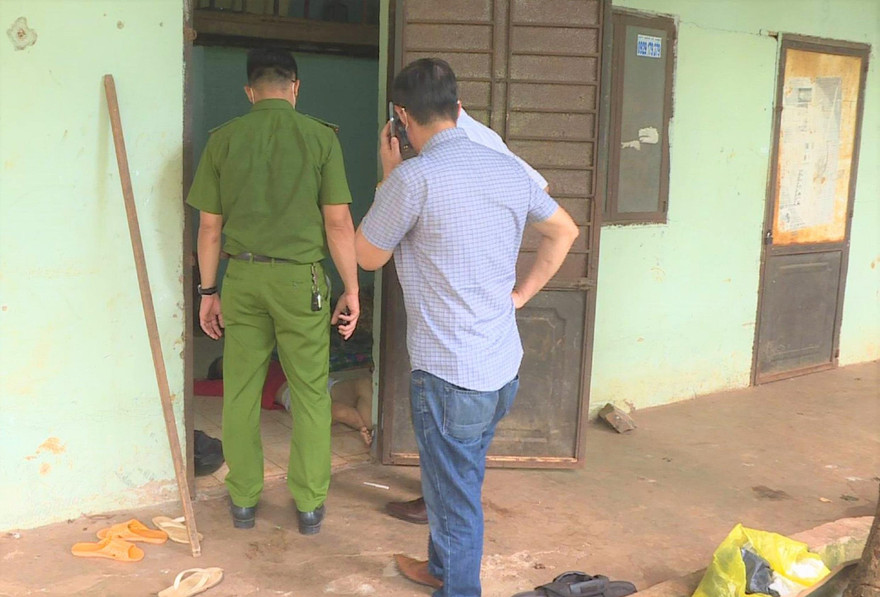 Hiện trường phát hiện mẹ con cháu C.