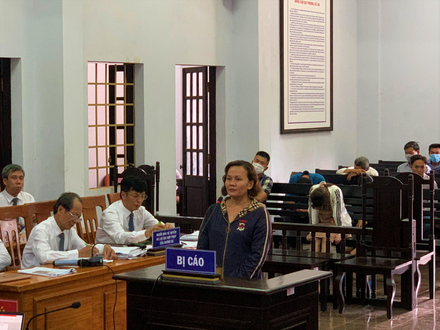 Bị cáo Hòa tại phiên xét xử ngày 13/4