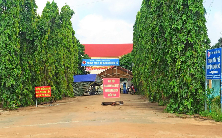 Trung tâm y tế huyện Krông Nô- nơi anh T. đến uống thuốc Methadone