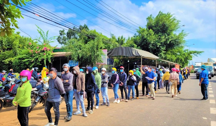 Nhiều lao động Đắk Lắk quay lại các tỉnh phía Nam làm việc