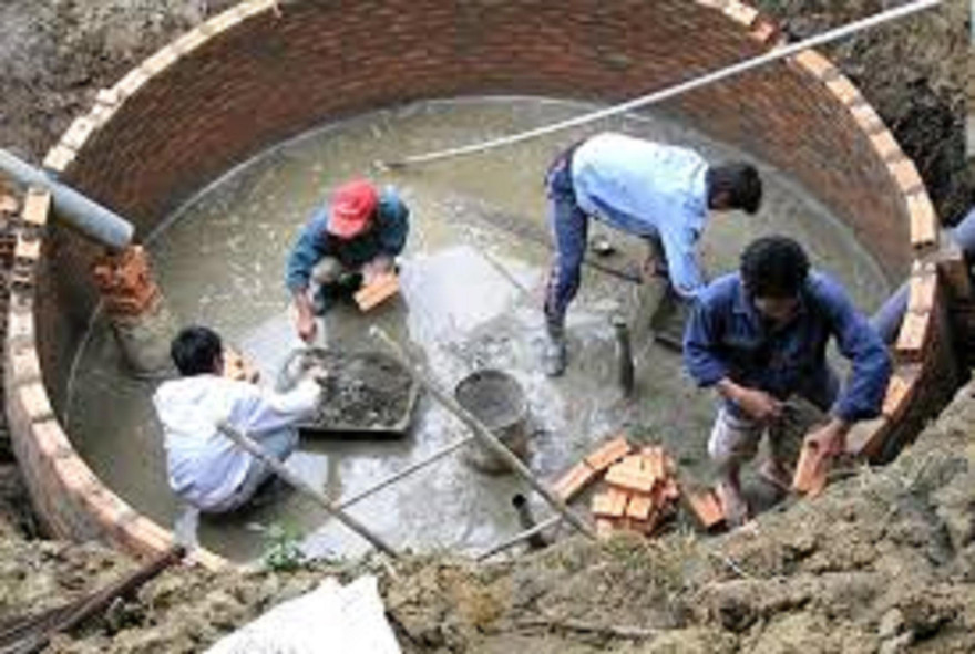 Xây dựng hầm Biogas. Ảnh minh họa
