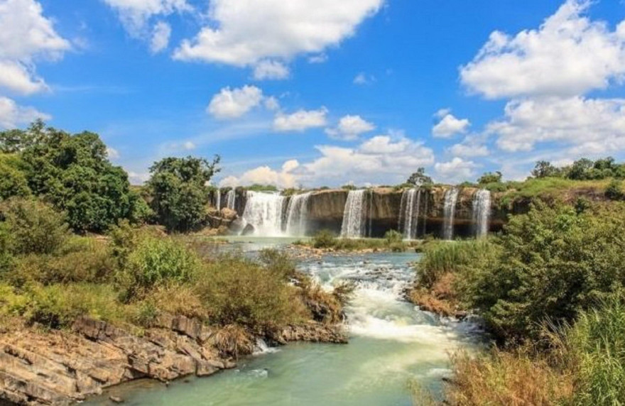 Cụm thác Đray Sáp - Gia Long- nơi tìm thấy thi thể nam du khách. Ảnh minh họa