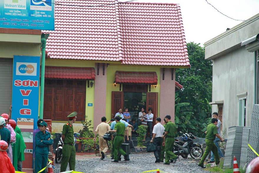 Hiện trường xảy ra vụ án chiều 7/8. Ảnh: H.T.