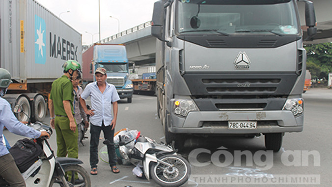 Hiện trường tai nạn.