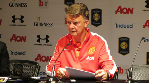 Van Gaal đòi hỏi khắt khe với các học trò.