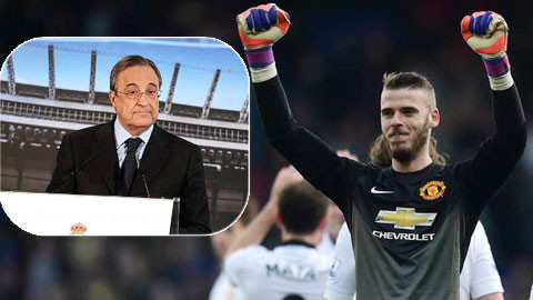 Theo thỏa thuận vừa thống nhất với Perez, De Gea sẽ bỏ túi 15 triệu euro để cập bến Real vào năm sau.