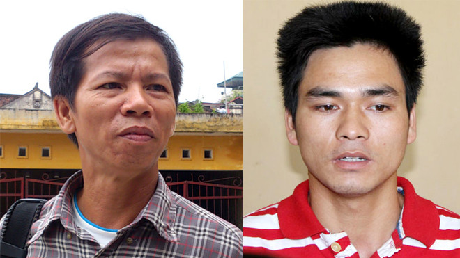 Ông Nguyễn Thanh Chấn (trái) và Lý Nguyễn Chung