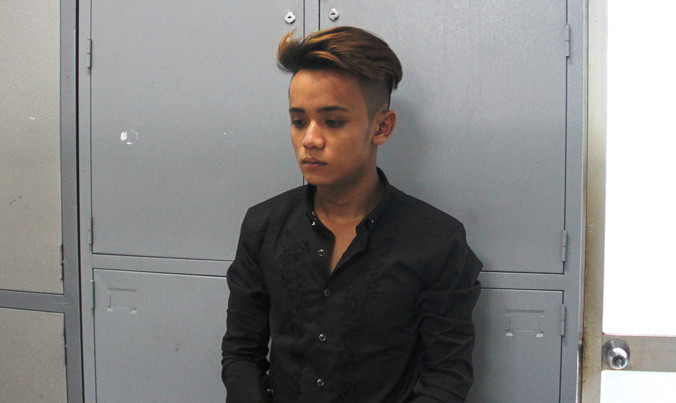 Nghi can Lai tại cơ quan công an. Ảnh: CA.