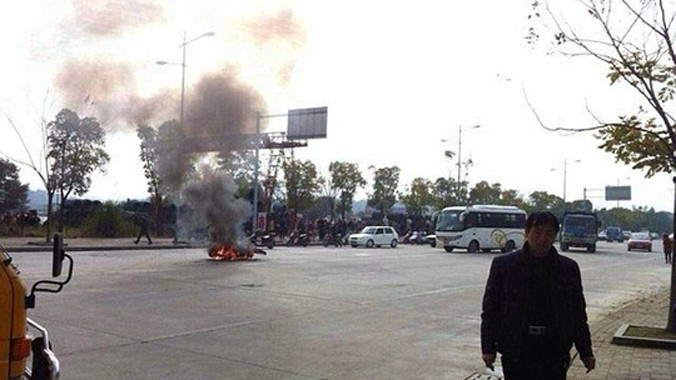 Hiện trường vụ tai nạn kinh hoàng.