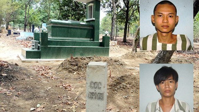 Hiện trường ở nghĩa địa nơi chúng đã gây án.