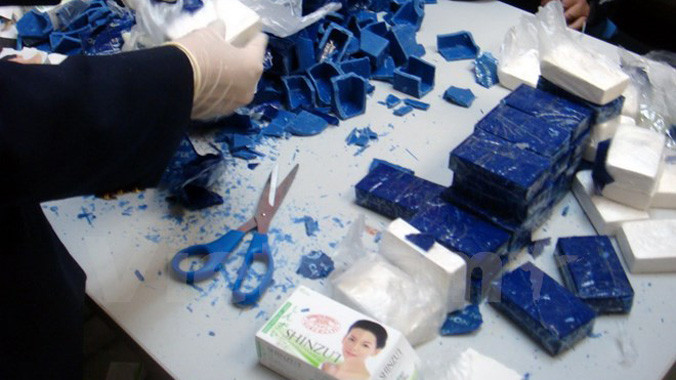 Tang vật vụ án. Nguồn: Hải quan cung cấp.