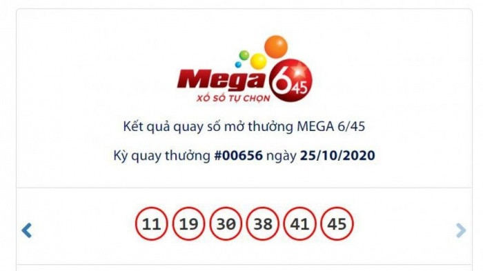 Bộ số may mắn trúng hơn 15 tỷ đồng trong kỳ quay thưởng ngày 25/10. 