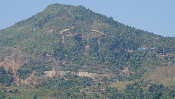 Ngọn núi nơi xảy ra sự việc.