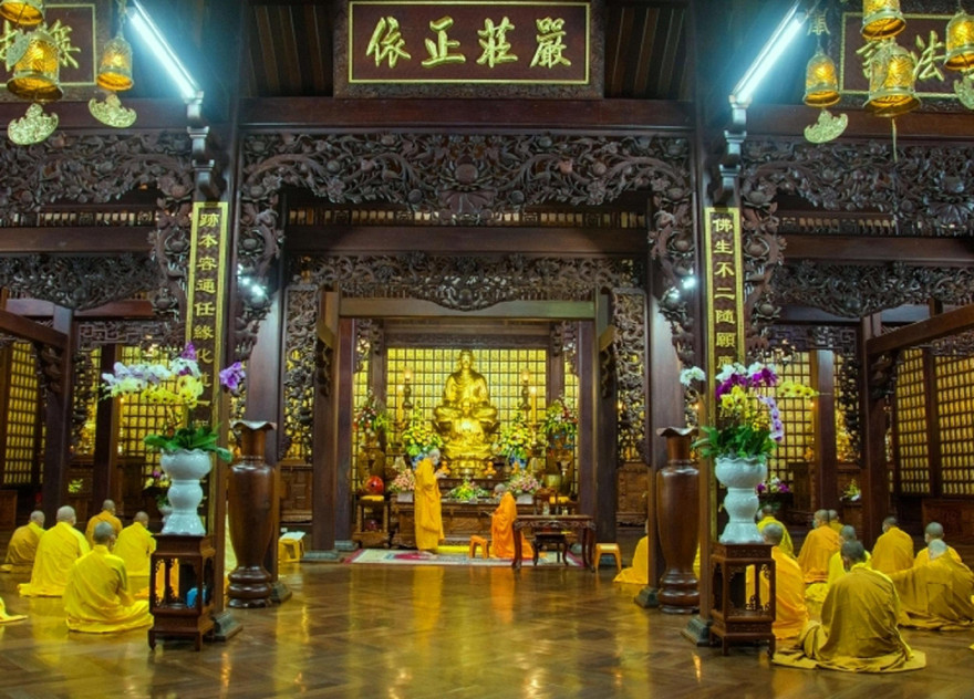 Lễ tác pháp Tự tứ tại chùa Sắc tứ Khải Đoan