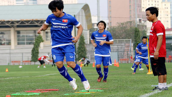 Công Phượng, Tuấn Anh ở U23 Việt Nam. Ảnh: Gia Hưng.