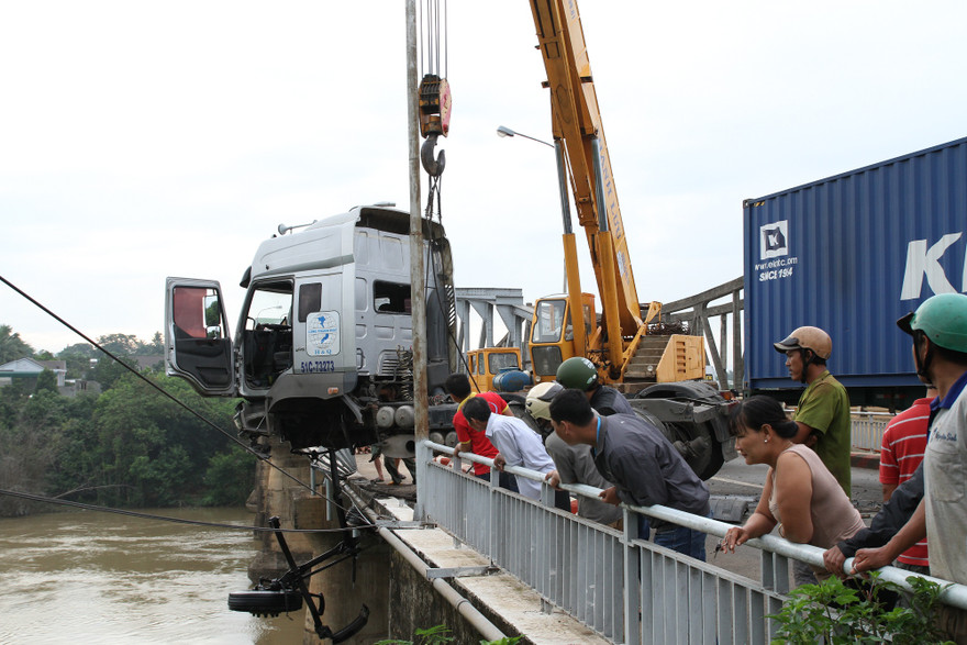 Hiện trường của vụ tai nạn.