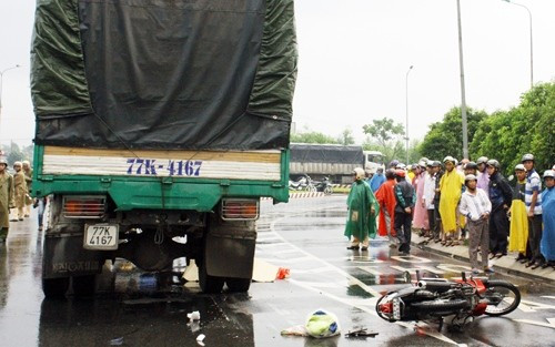 Hiện trường vụ tai nạn (Ảnh: CTV). 