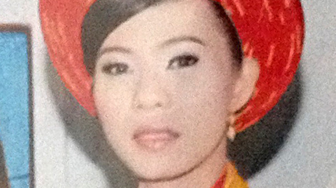 Tú Anh trong ngày cưới.