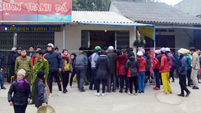 Ki ốt, nơi xảy ra vụ việc.