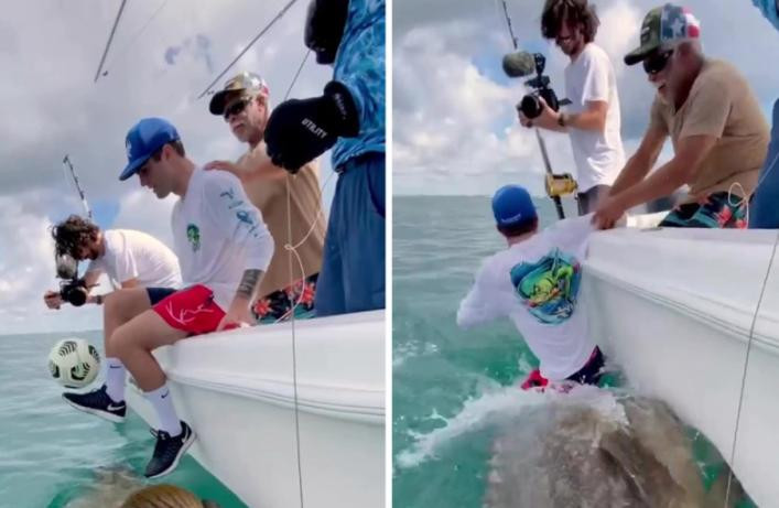 Ngôi sao Chelsea bị chỉ trích vì nghịch dại trên biển