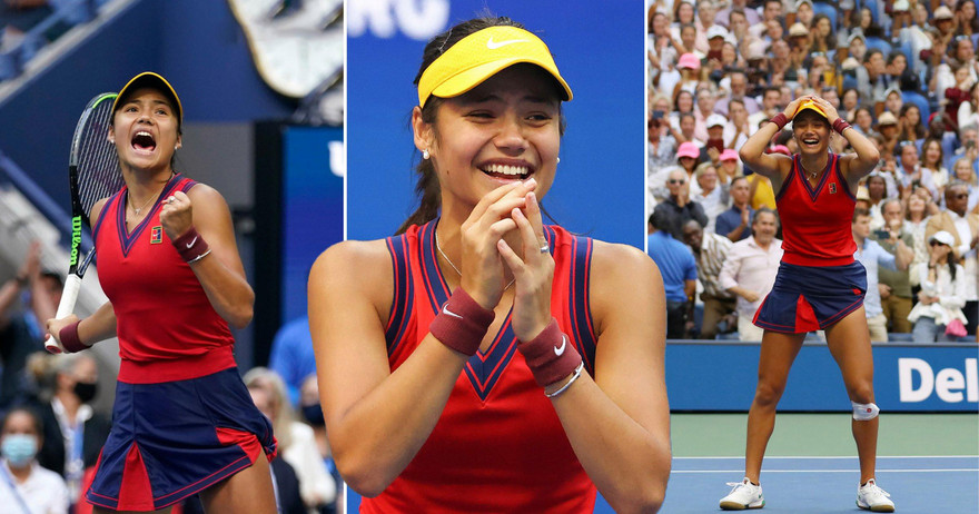 Tay vợt 18 tuổi Emma Raducanu trở thành triệu phú USD chỉ sau một đêm