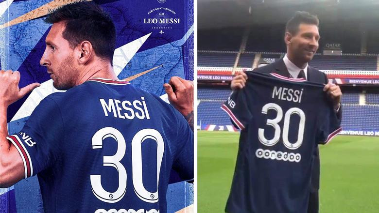 Vì sao Messi lại mang áo số 30 ở PSG?