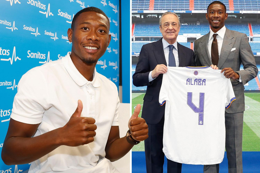 Vừa chân ướt chân ráo đến Real, Alaba được nhận ngay số áo huyền thoại