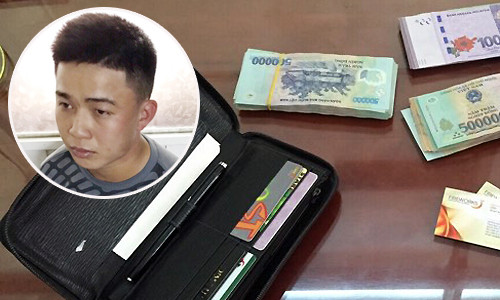 Nghi can Huỳnh Minh Vũ và tang vật