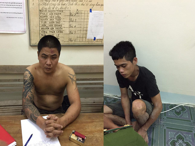 2 đối tượng Nhật và Đạt tại cơ quan điều tra